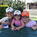Lili, Sophia and Georja Francis sporting their Hawkes Racing caps at the 2013 Magic Millions QTIS sale... Lili, Sophia and Georja Francis sporting their Hawkes Racing caps at the 2013 Magic Millions QTIS sale...